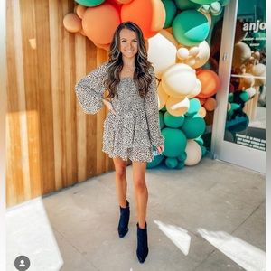 Leopard print romper